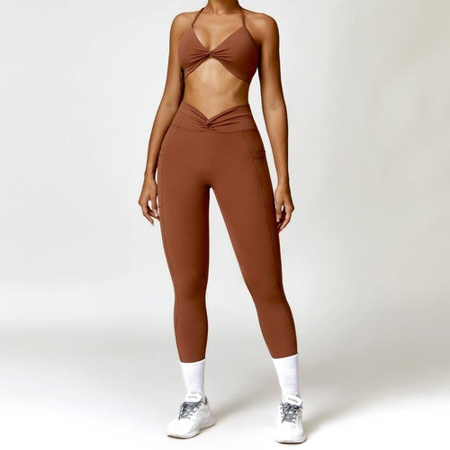 Dames Yoga Suit – Sneldrogend Beauty Back Sportpak | Legging & Shorts
