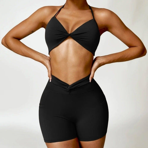 Dames Yoga Suit – Sneldrogend Beauty Back Sportpak | Legging & Shorts