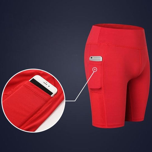 Yoga Shorts met Telefoonzak | Rekbaar & Veelzijdig | All Seasons