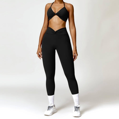 Dames Yoga Suit – Sneldrogend Beauty Back Sportpak | Legging & Shorts