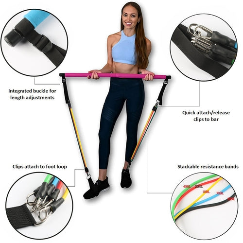 Pilates Bar Set – Jouw Draagbare Full-Body Home Gym