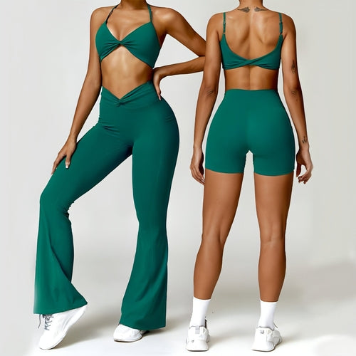 Dames Yoga Suit – Sneldrogend Beauty Back Sportpak | Legging & Shorts