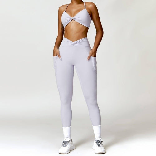 Dames Yoga Suit – Sneldrogend Beauty Back Sportpak | Legging & Shorts