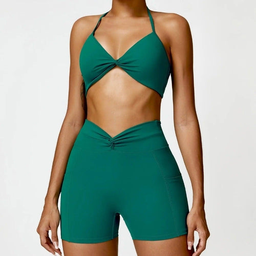 Dames Yoga Suit – Sneldrogend Beauty Back Sportpak | Legging & Shorts